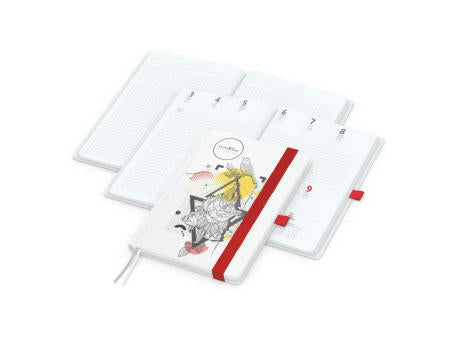 Wochenkalender vorne + Notizen hinten Match-Hybrid Papier-Hardcover