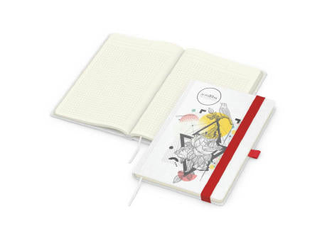 Notizbuch Match-Book Naturpapier-Hardcover individuell bedruckt