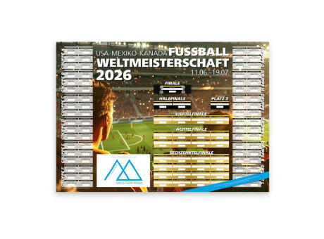 WM-Planer Spielplan-Wandplaner Fußball-WM 2026