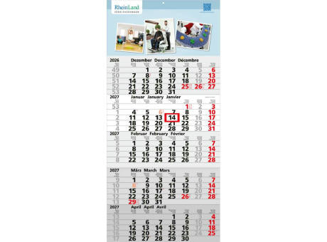 5-Monatskalender Einblatt Quintus 5 EXPRESS Monate gleich groß