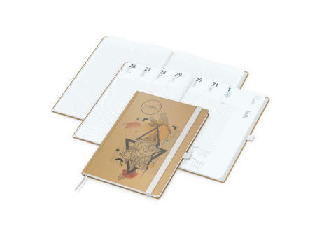 Wochenkalender vorne + Notizen hinten Match-Hybrid Papier-Hardcover