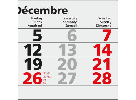 5-Monatskalender Einblatt Quintus 5 EXPRESS Monate gleich groß