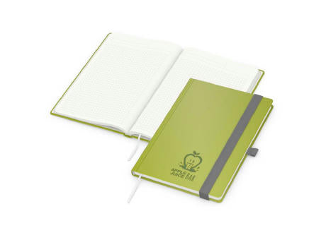 Notizbuch Organic-Book RECYCLING Apfelleder-Hardcover farbig A5
