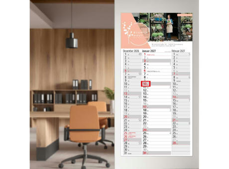 3-Monatskalender Einblatt Spectrum 3 EXPRESS Streifenkalender 3 Monate