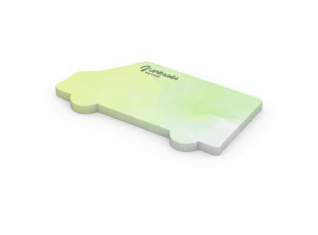 Haftnotizblock Form 100 × 72 mm formgestanzt