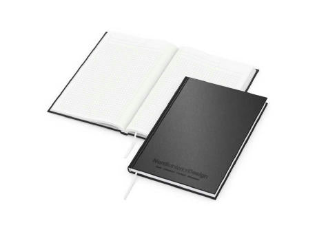 Notizbuch Note-Book RECYCLING Ecken spitz Naturpapier-Hardcover schwarz