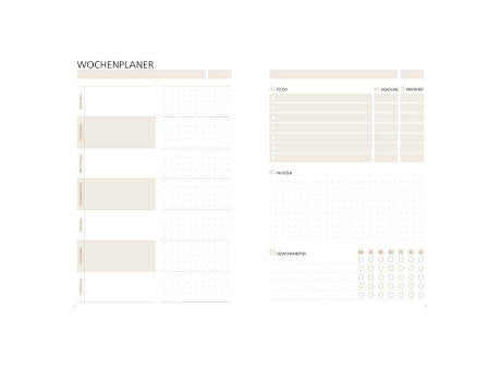 Wochenplaner Softcover orgaLine Flexweek To-dos Notizen Habit-Tracker