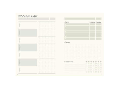 Notizbuch Hardcover orgaLine Mainbook Wochenplaner To-dos Prioritäten Ideen