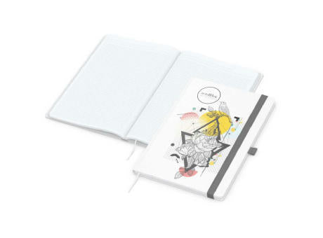 Notizbuch Match-Book Naturpapier-Hardcover individuell bedruckt