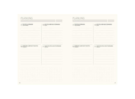 Notizbuch Hardcover orgaLine Mainbook Wochenplaner To-dos Prioritäten Ideen