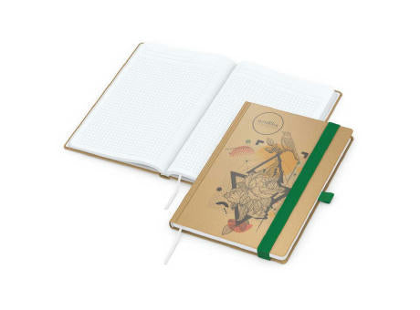 Notizbuch Match-Book Naturpapier-Hardcover individuell bedruckt