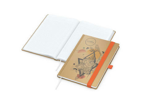 Notizbuch Match-Book Naturpapier-Hardcover individuell bedruckt