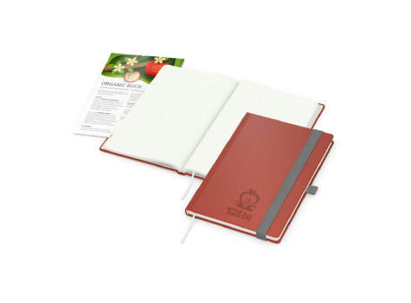 Notizbuch Organic-Book RECYCLING Apfelleder-Hardcover farbig A5