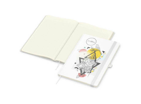 Notizbuch Match-Book Naturpapier-Hardcover individuell bedruckt