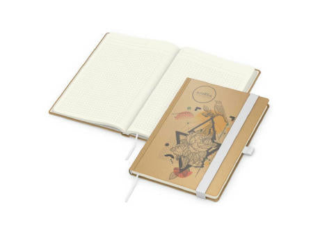 Notizbuch Match-Book Naturpapier-Hardcover individuell bedruckt