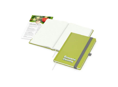 Notizbuch Organic-Book RECYCLING Apfelleder-Hardcover farbig A5