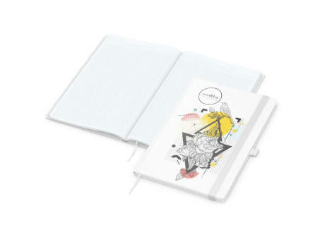 Notizbuch Match-Book Naturpapier-Hardcover individuell bedruckt