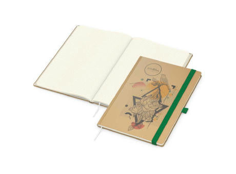 Notizbuch Match-Book Naturpapier-Hardcover individuell bedruckt