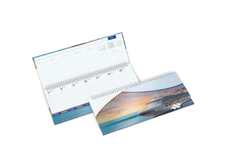 Tisch-Querkalender Master Monatsregister 1 Woche = 2 Seiten 8–21 Uhr
