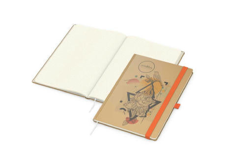 Notizbuch Match-Book Naturpapier-Hardcover individuell bedruckt