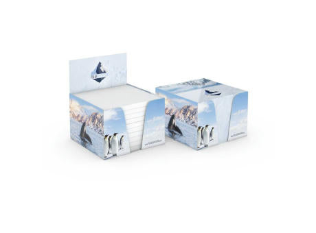 Haftnotiz-Box Pop-Up-Box Haftnotizblöcke weiß Karton-Box individuell bedruckt