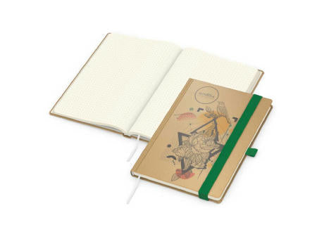 Notizbuch Match-Book Naturpapier-Hardcover individuell bedruckt