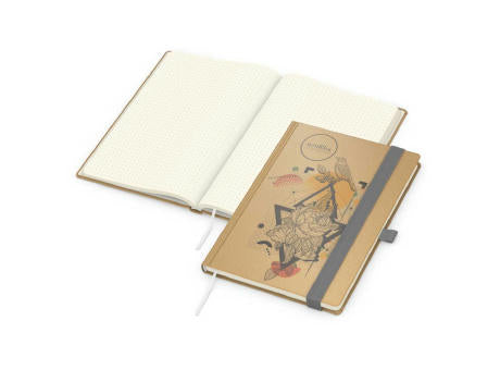 Notizbuch Match-Book Naturpapier-Hardcover individuell bedruckt