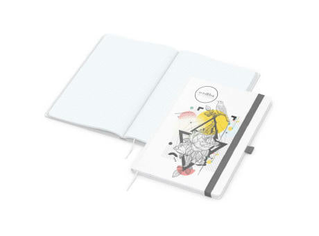 Notizbuch Match-Book Naturpapier-Hardcover individuell bedruckt