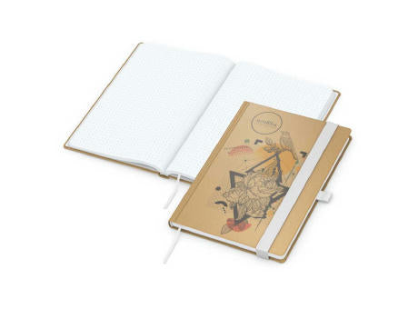 Notizbuch Match-Book Naturpapier-Hardcover individuell bedruckt