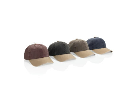 BEAU AWARE™ Two-Tone 6-Panel-Cap aus washed Cotton-Twill
