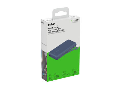 Belkin BoostCharge PowerBank 20K Integriertes Kabel