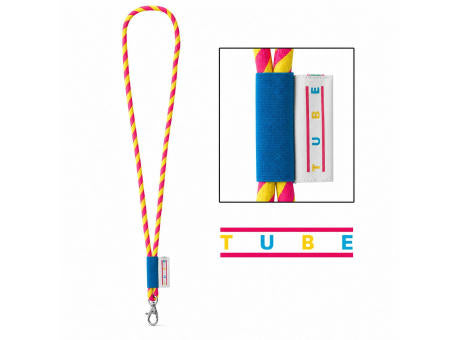 Gedrucktes Muster von Lanyard TUBE Long (Ø 7 mm)