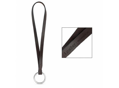 Gedrucktes Muster von Lanyard LEATHER Short Slim (10 mm)