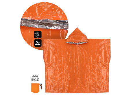 2-in-1-Thermoponcho für Outdoor Notfälle
