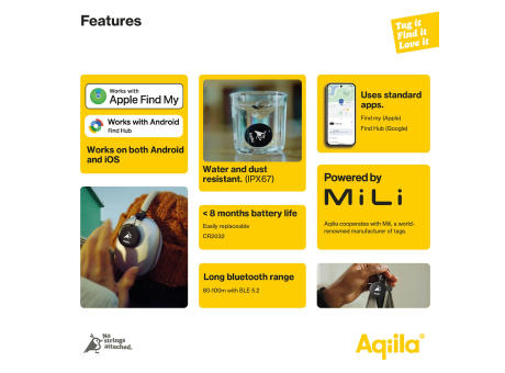 Aqiila Tagbird – Fahrradklingel mit wasserdichter Smartfinder