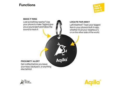 Aqiila Tagbird – Fahrradklingel mit wasserdichter Smartfinder