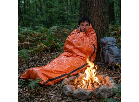 Thermoschlafsack für Notfälle im Freien