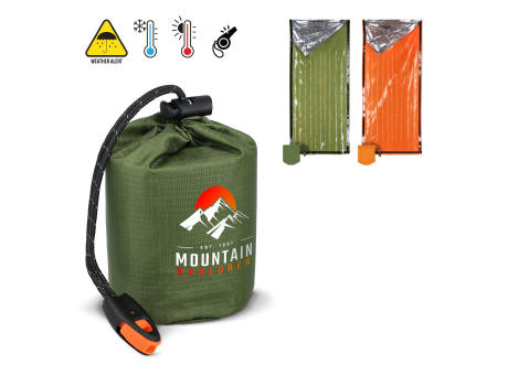 Thermoschlafsack für Notfälle im Freien