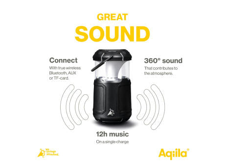 Aqiila Soundbird B10 Bluetooth-Lautsprecher mit Beleuchtung und Powerbank