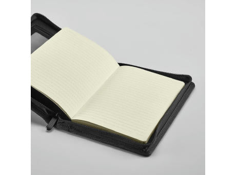 Orwell A5-Mappe aus rPU. Notizblock mit 64-seitigem FSC® und Reißverschluss