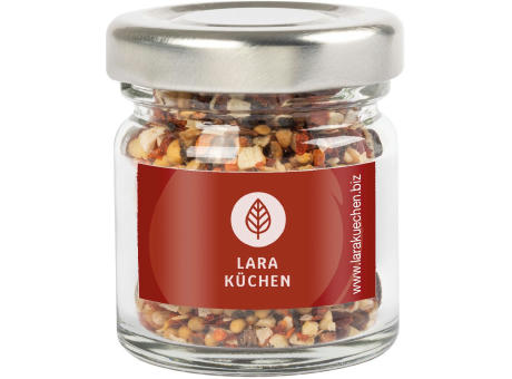 Mini Gläser mit Gewürzen & süßem Topping