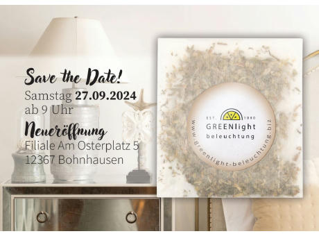 Promo Card & Promo Card STAND UP mit Pergament-Briefchen