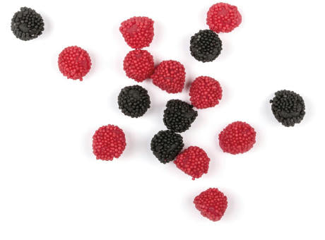 Him- und Brombeeren in ZIP Tasche SÜSS