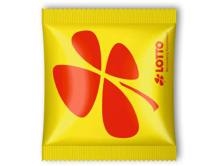 Fruchtgummi-Sonderform im 20 g Werbebeutel - 4c-Digitaldruck
