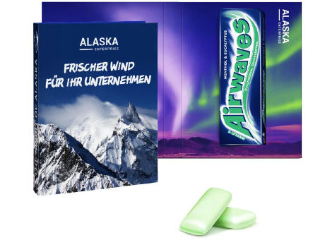 Werbekarte mit Wrigley's Airwaves