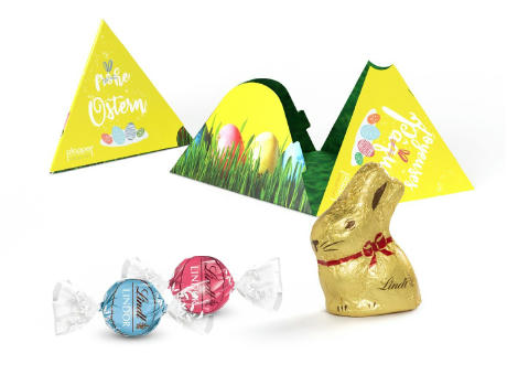 Lindt Osternest in Pyramidenbox