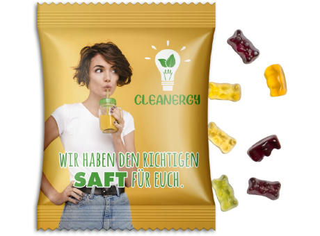 Fruchtsaftbärchen im Werbetütchen