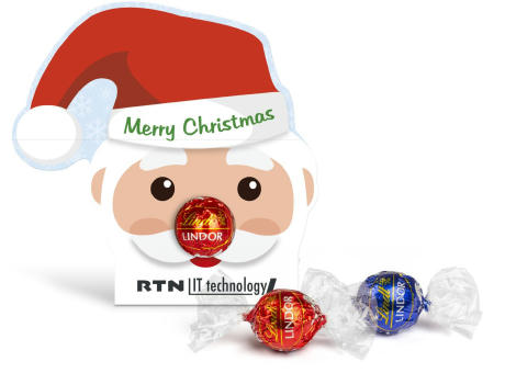Lindt Lindor Kugel in Werbekartonage "Santa Claus"