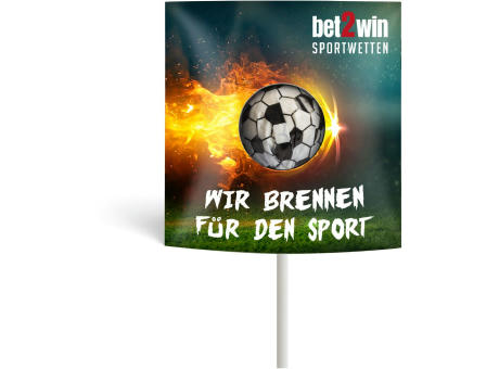 Fußball Kugellolly in Klemmkartonage