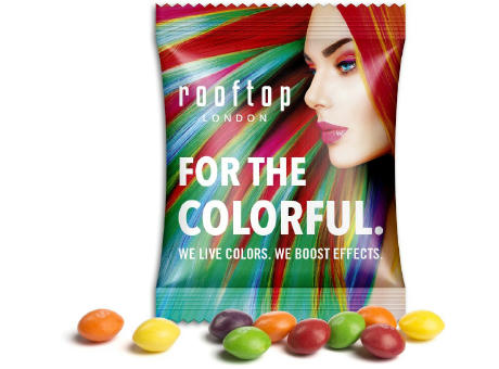 Skittles im Werbetütchen